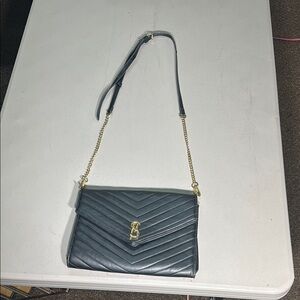 Steve Madden Black Quilted Crossbody Bag